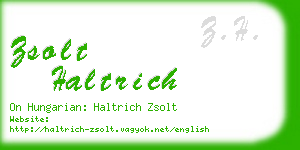 zsolt haltrich business card